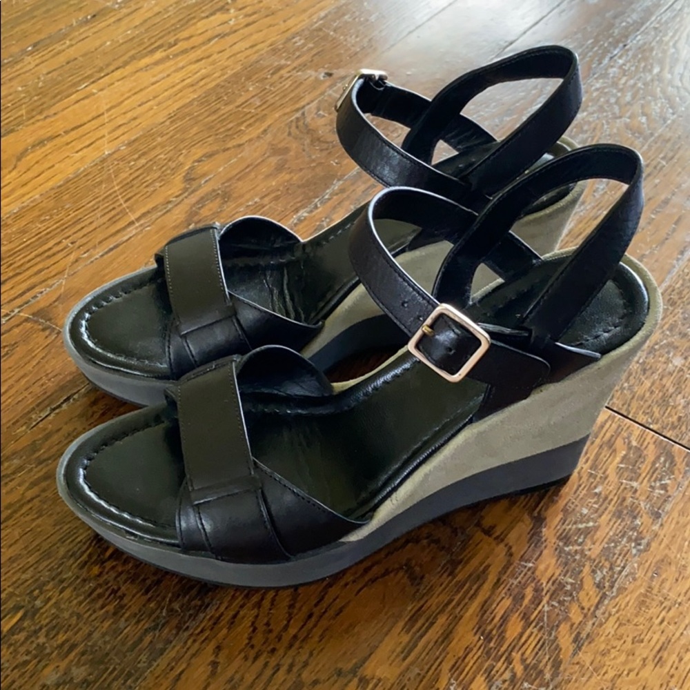 Cole Haan Nike Air Wedge Platform Sandals